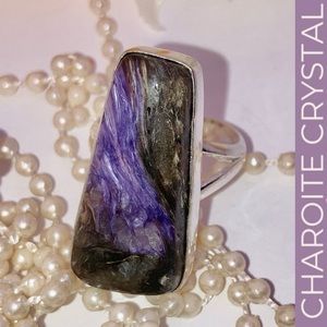 Nice -:- Charoite Gemstone Handmade Ring